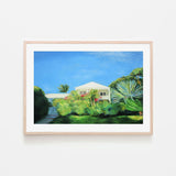 wall-art-print-canvas-poster-framed-White Villa , By Ieva Baklane-GIOIA-WALL-ART