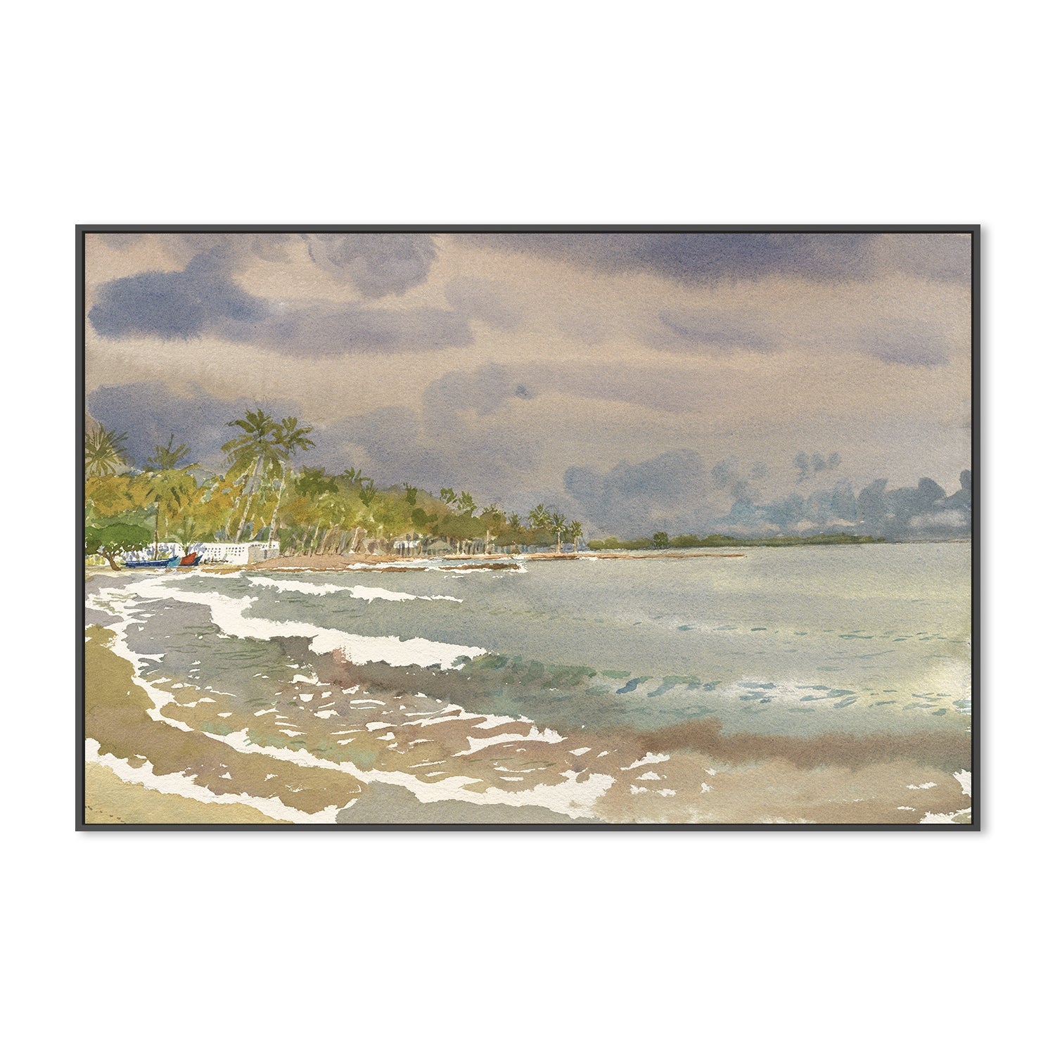 wall-art-print-canvas-poster-framed-White Waves , By David Dallison-3