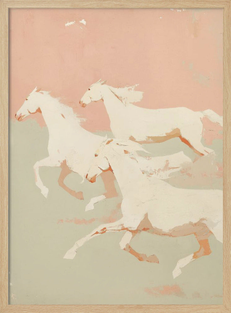 wall-art-print-canvas-poster-framed-Wild horses , By Treechild-4