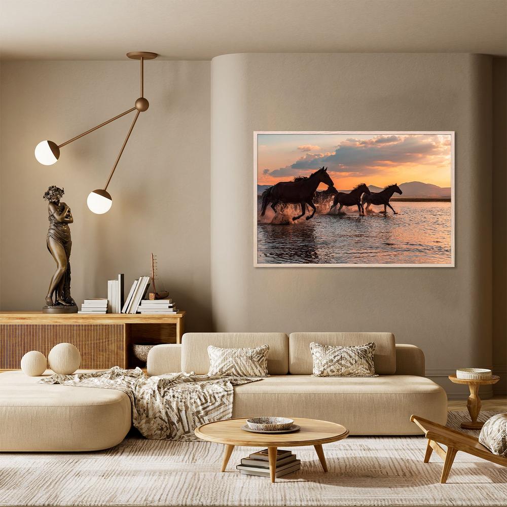 wall-art-print-canvas-poster-framed-Wild Horses Sunset Run-8
