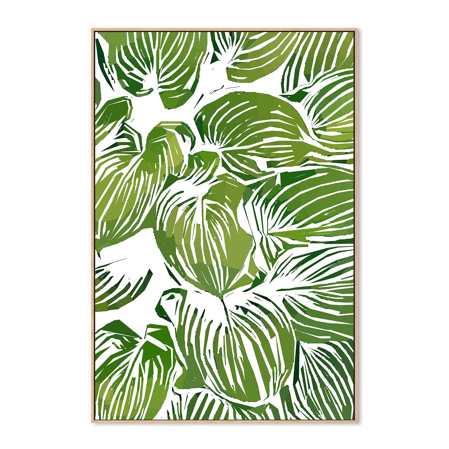 wall-art-print-canvas-poster-framed-Wild Leaves, Style C-4