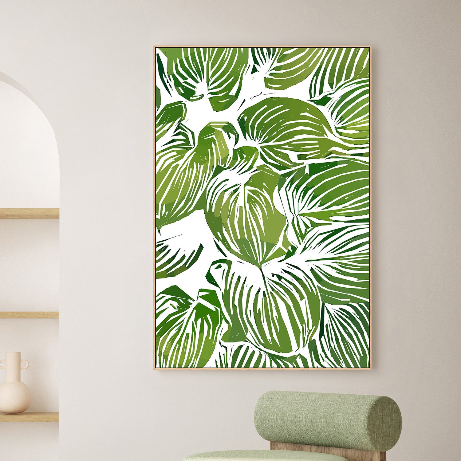 wall-art-print-canvas-poster-framed-Wild Leaves, Style C-7