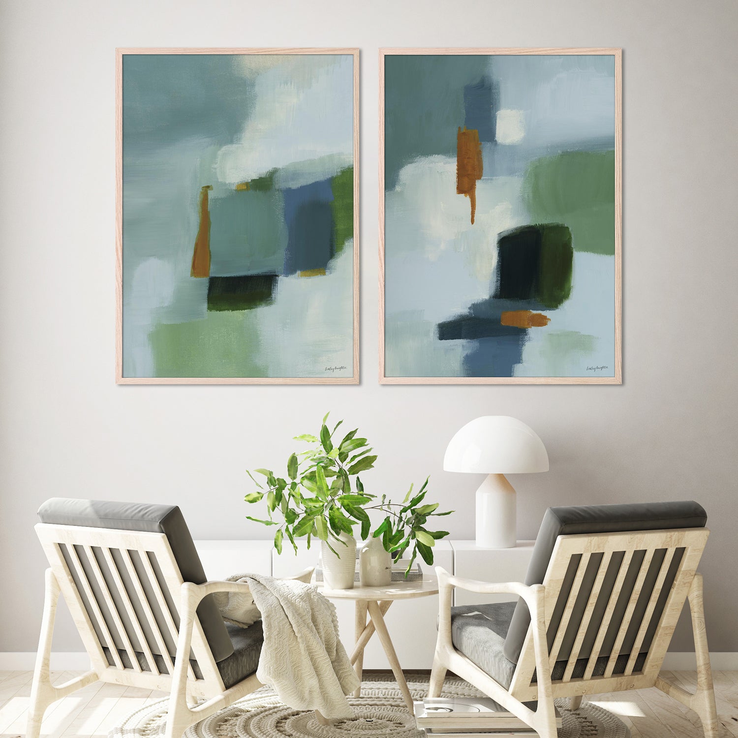 wall-art-print-canvas-poster-framed-Wild Moment, Style A & B, Set Of 2-8