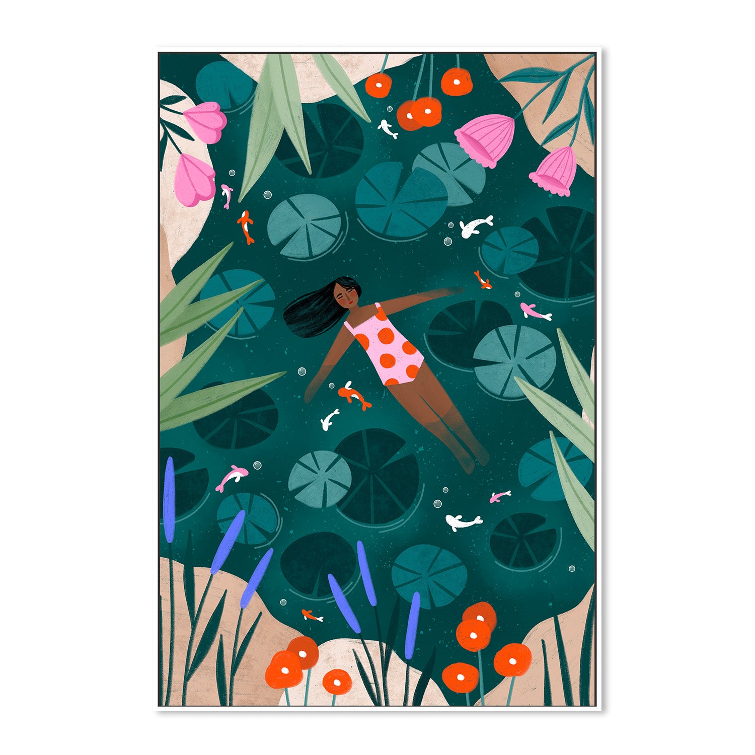 wall-art-print-canvas-poster-framed-Wild Swimming-5