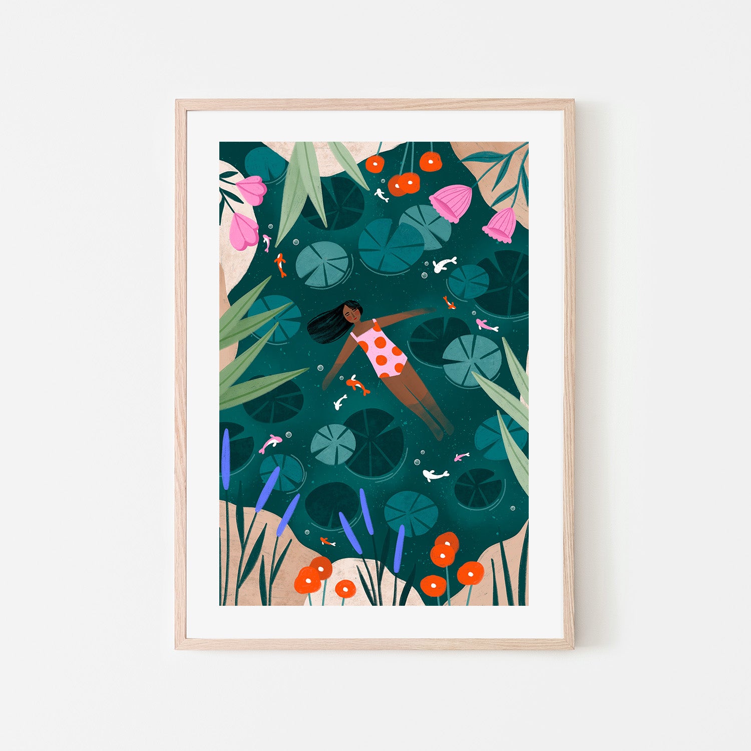 wall-art-print-canvas-poster-framed-Wild Swimming-6