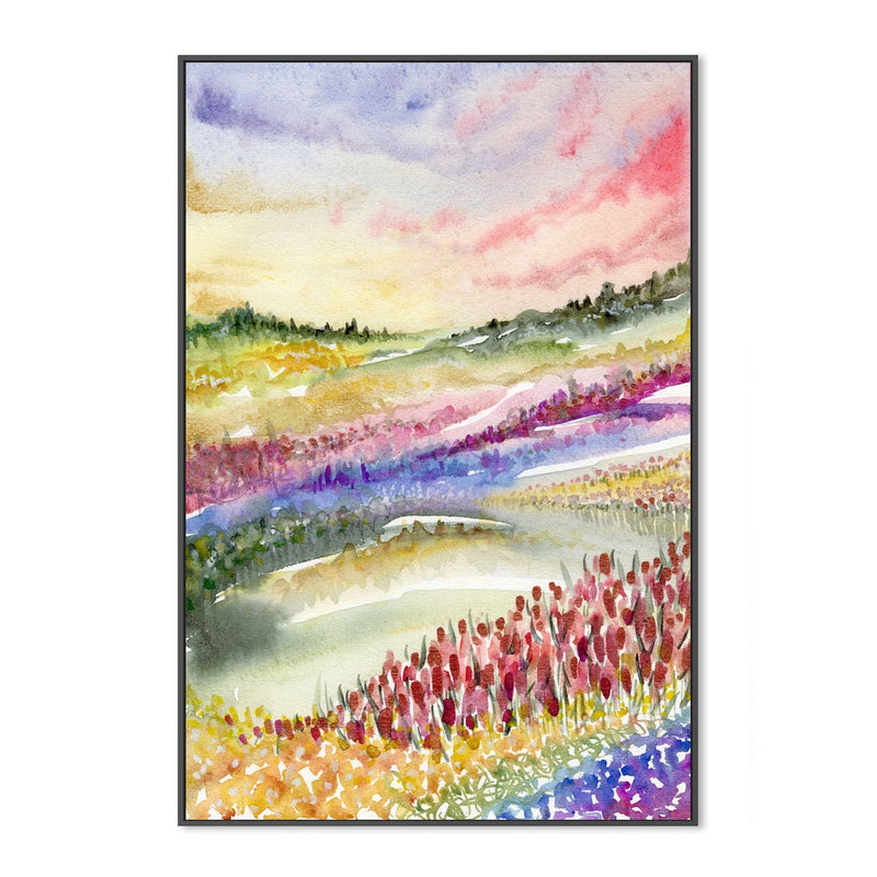 wall-art-print-canvas-poster-framed-Wildflower Watercolour , By Jessie Mitchelson-GIOIA-WALL-ART