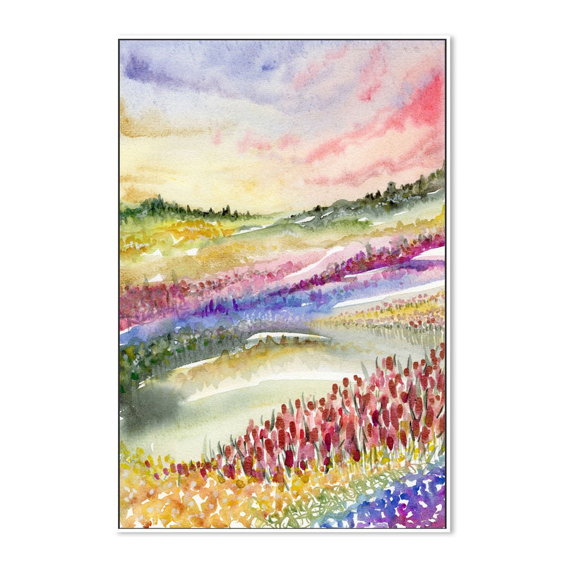 wall-art-print-canvas-poster-framed-Wildflower Watercolour , By Jessie Mitchelson-GIOIA-WALL-ART