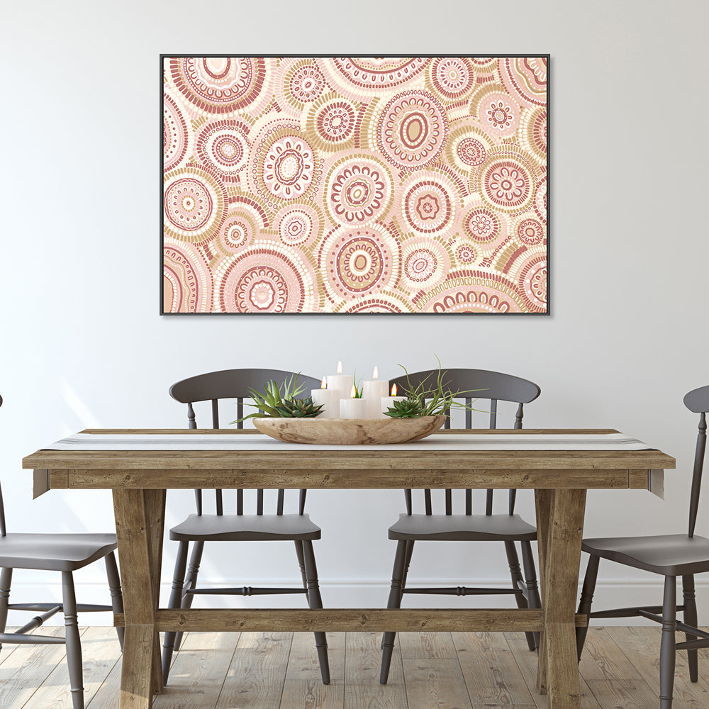 wall-art-print-canvas-poster-framed-Wildflowers Blooming And Gathering, Style B , By Leah Cummins-GIOIA-WALL-ART