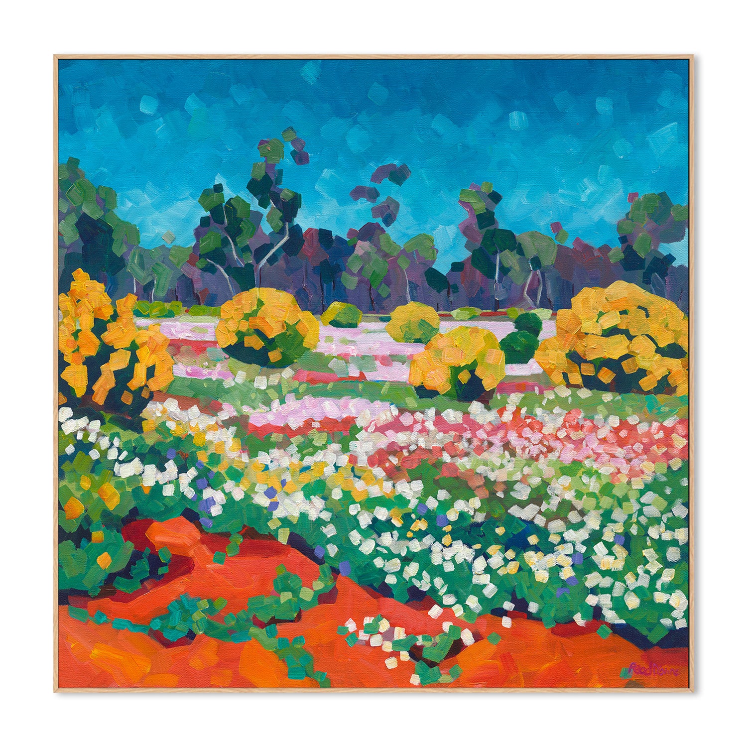 wall-art-print-canvas-poster-framed-Wildflowers Out Back-4