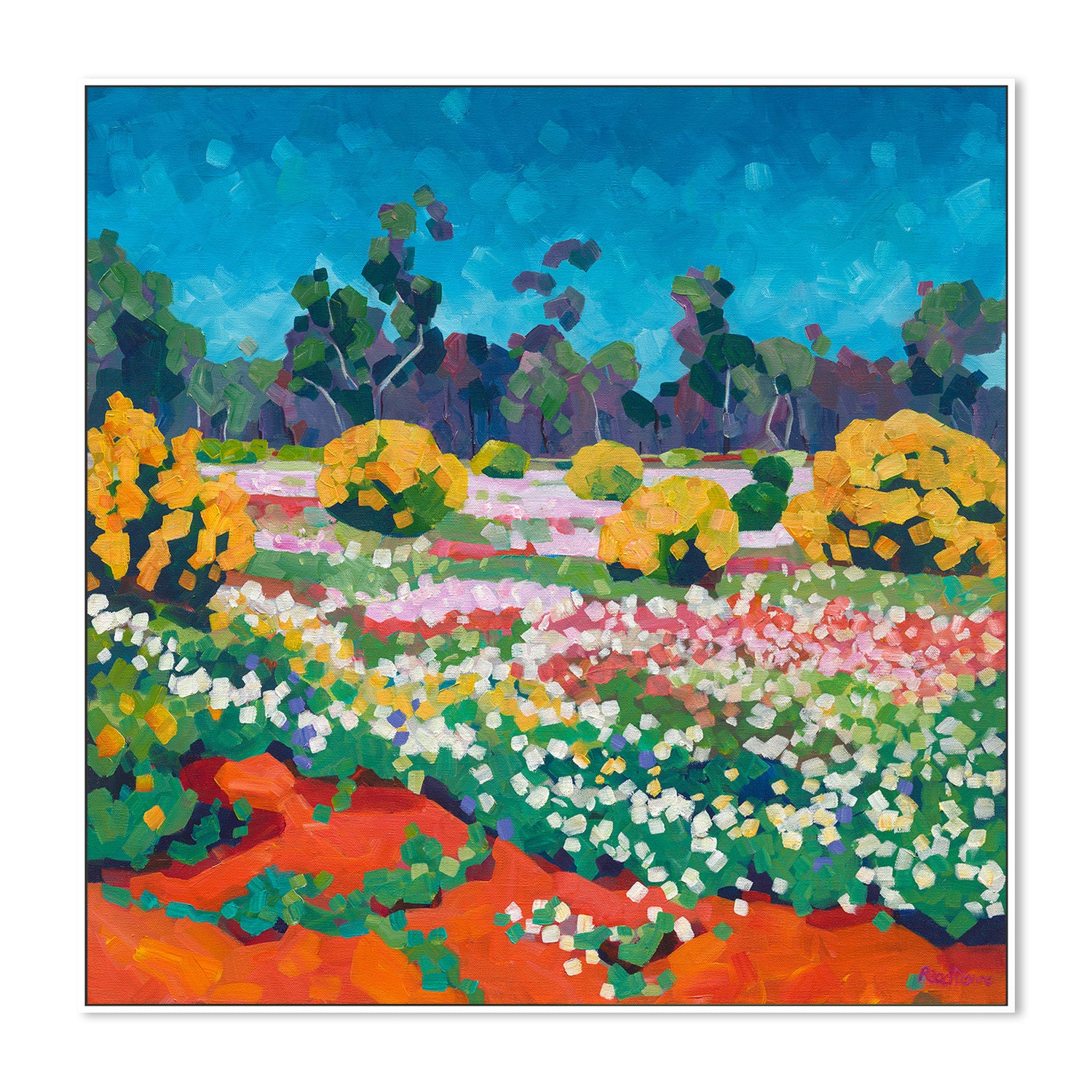 wall-art-print-canvas-poster-framed-Wildflowers Out Back-5