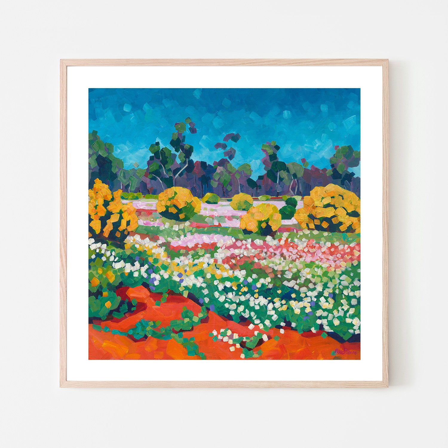 wall-art-print-canvas-poster-framed-Wildflowers Out Back-6
