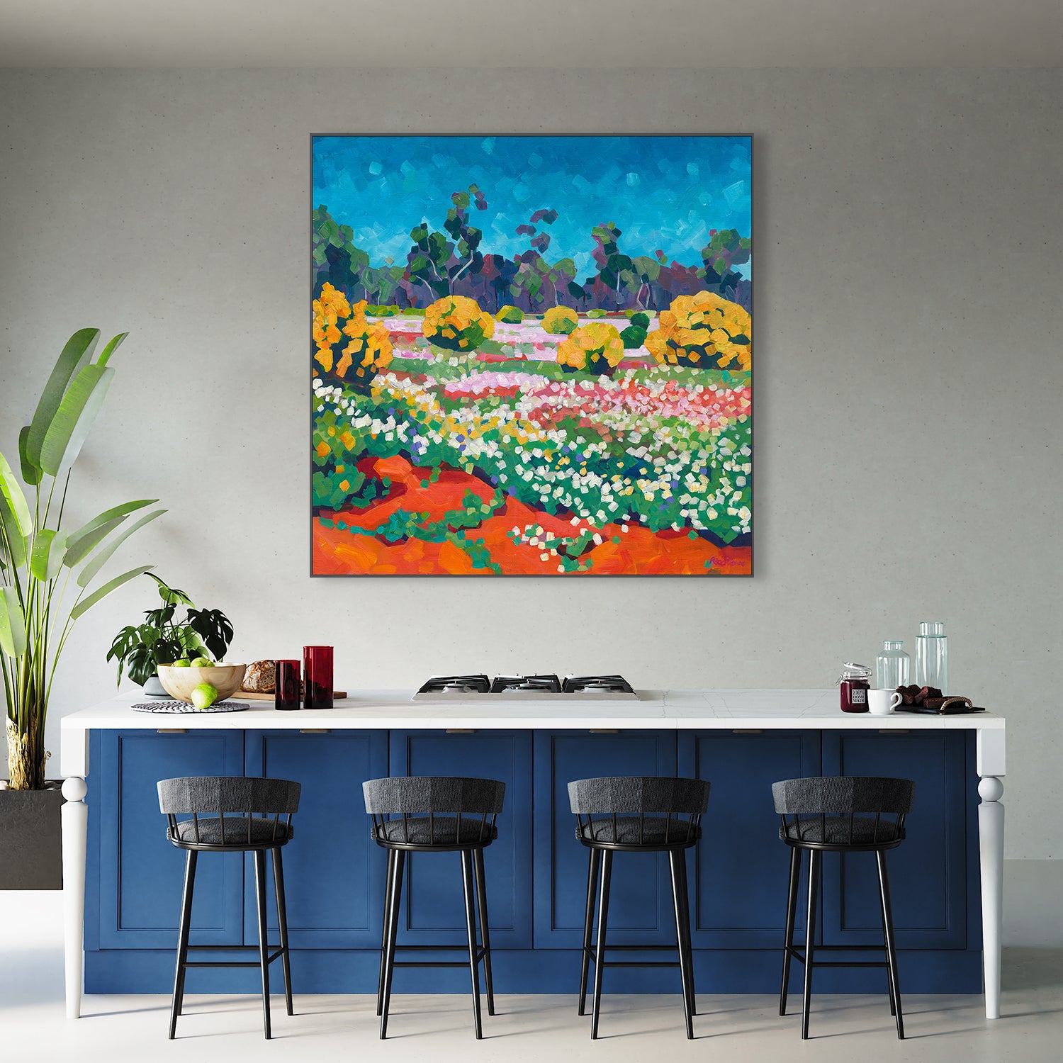 wall-art-print-canvas-poster-framed-Wildflowers Out Back-7