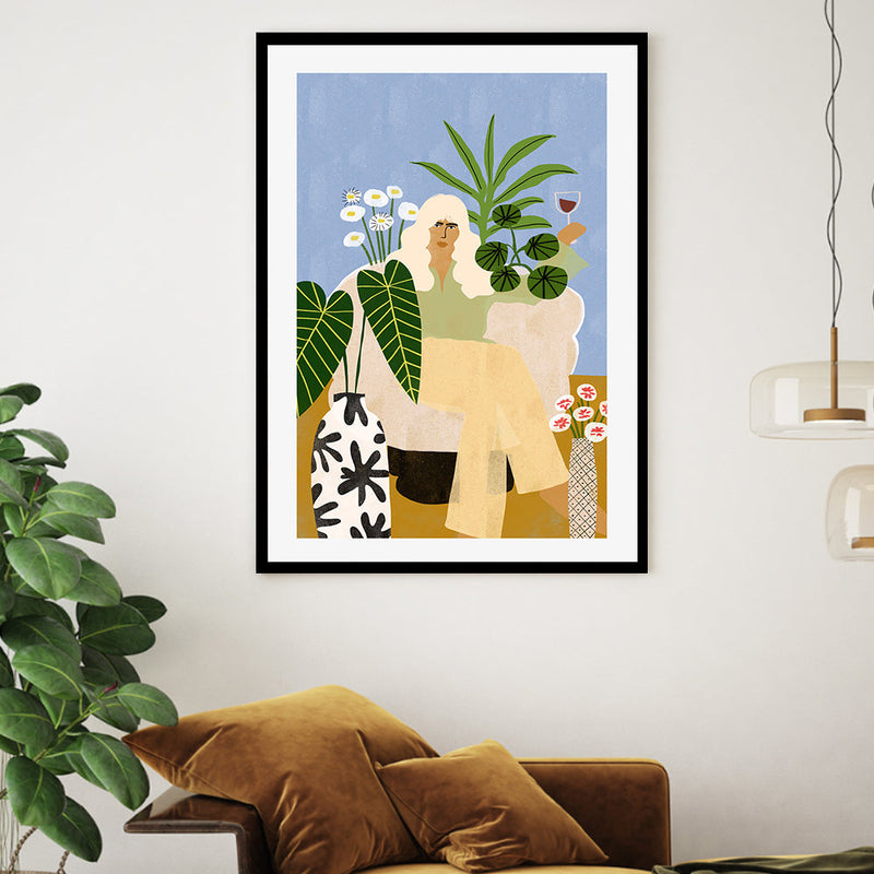 wall-art-print-canvas-poster-framed-Wine And Plants , By Alja Horvat-GIOIA-WALL-ART