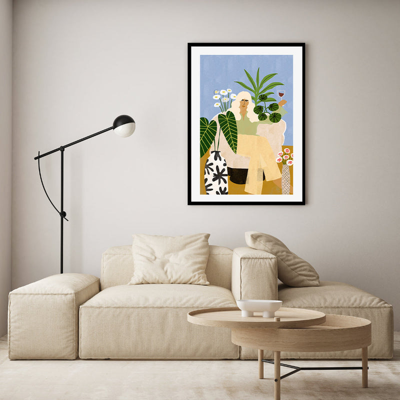 wall-art-print-canvas-poster-framed-Wine And Plants , By Alja Horvat-GIOIA-WALL-ART