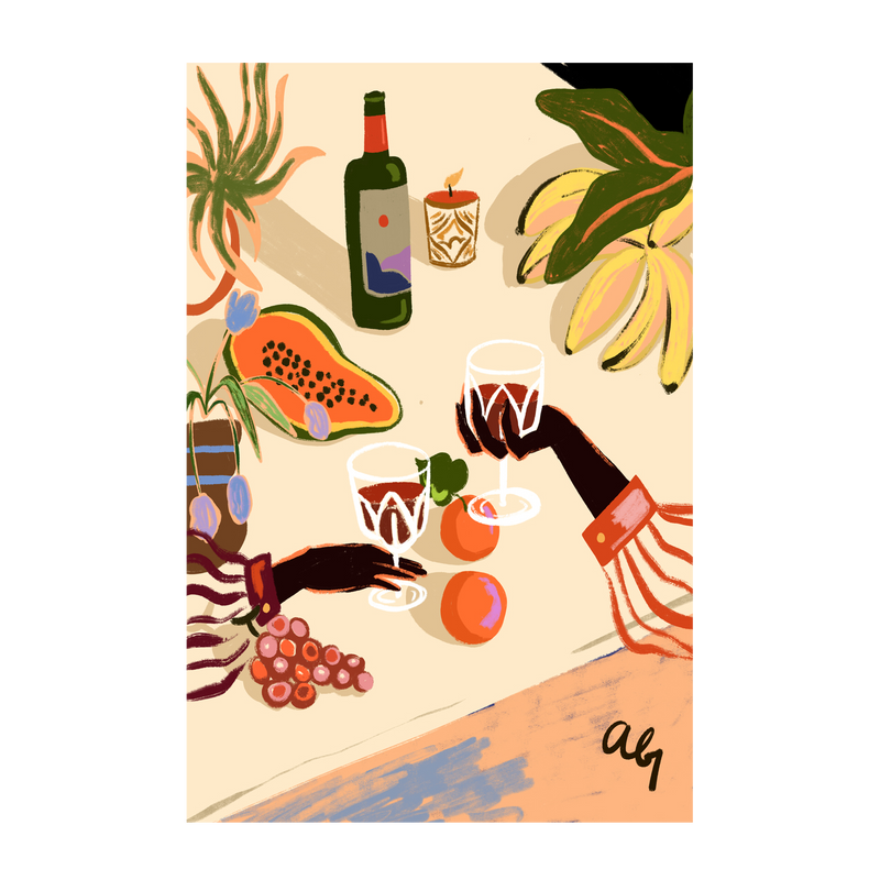Wine For Two , By Arty Guava