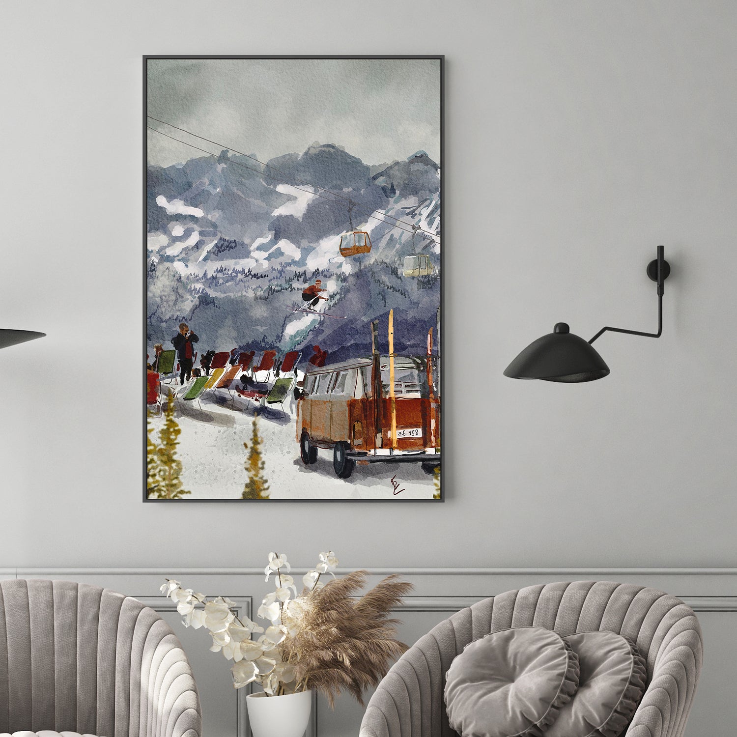 wall-art-print-canvas-poster-framed-Winter beach-2