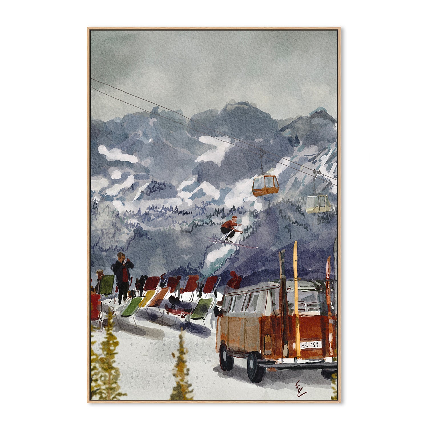 wall-art-print-canvas-poster-framed-Winter beach-4