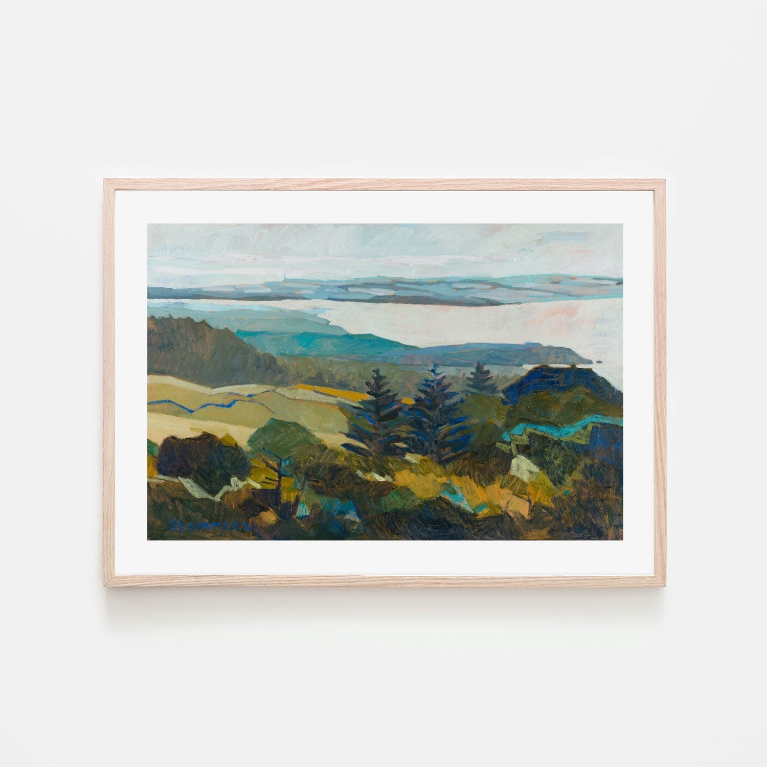 wall-art-print-canvas-poster-framed-Winter Blue View , By Liana Steinmetz-6