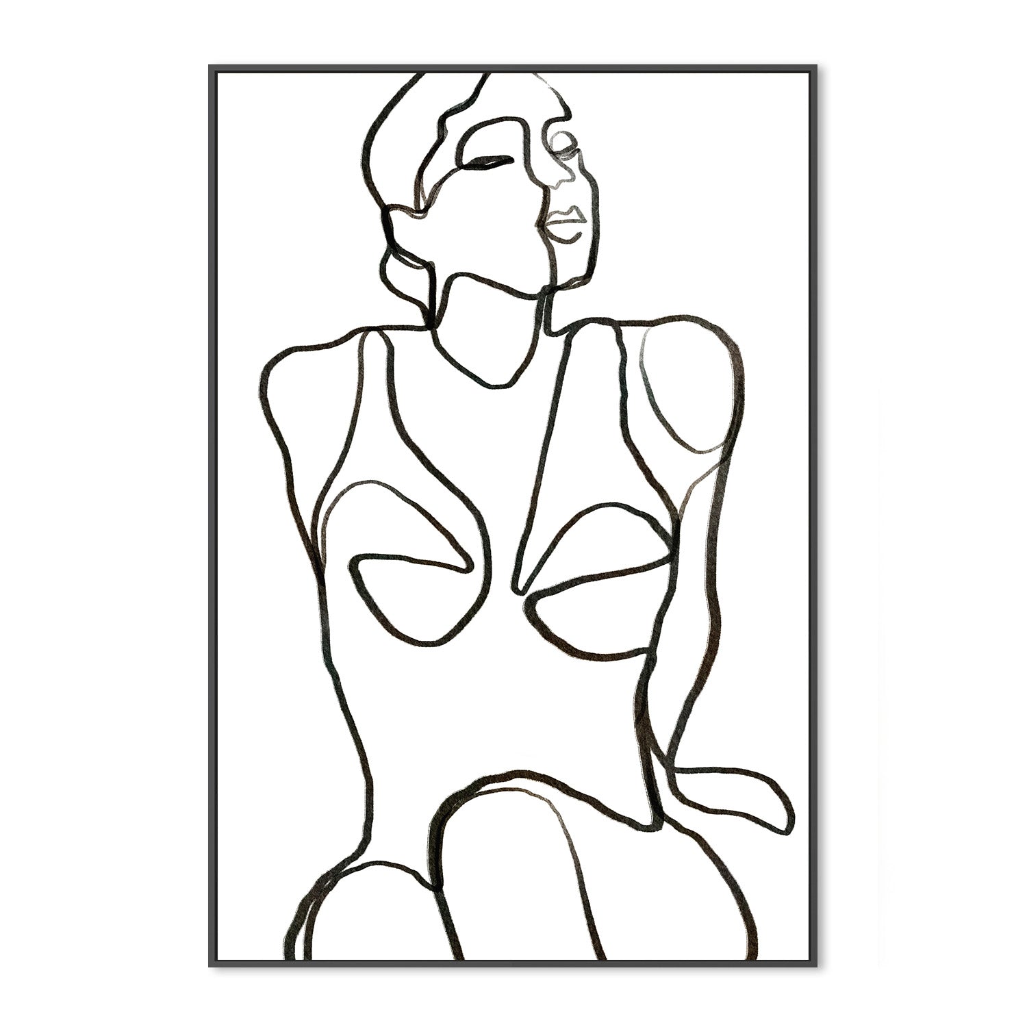 wall-art-print-canvas-poster-framed-Woman Body Line Art-3