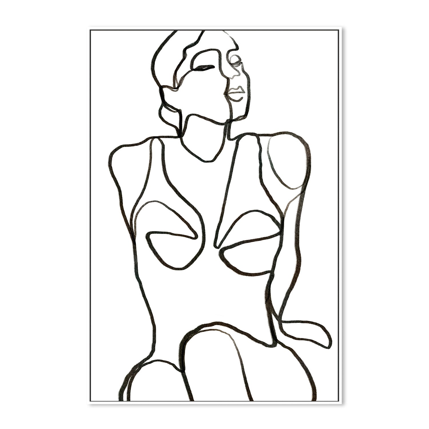 wall-art-print-canvas-poster-framed-Woman Body Line Art-5