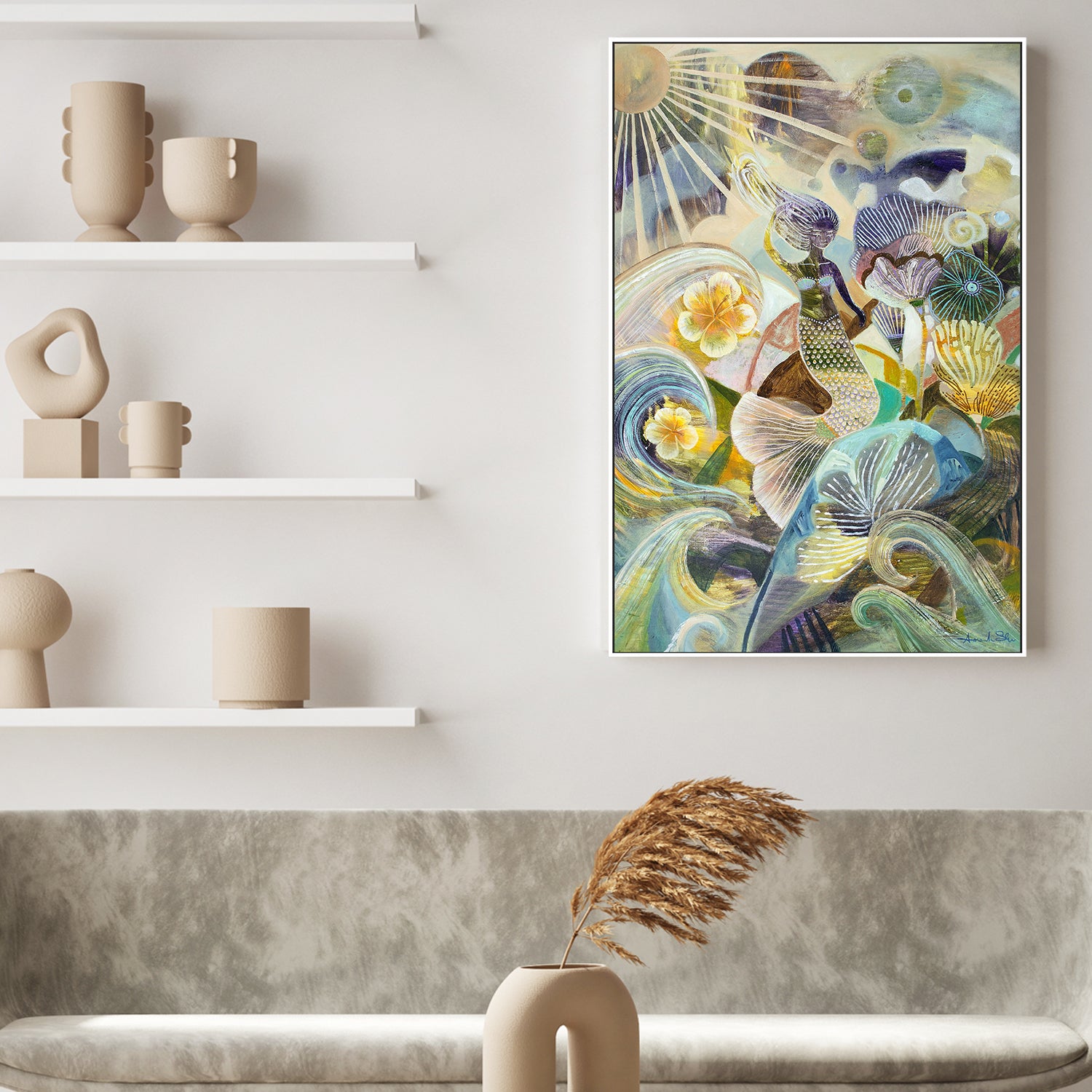 wall-art-print-canvas-poster-framed-Wonderland, Style A-2