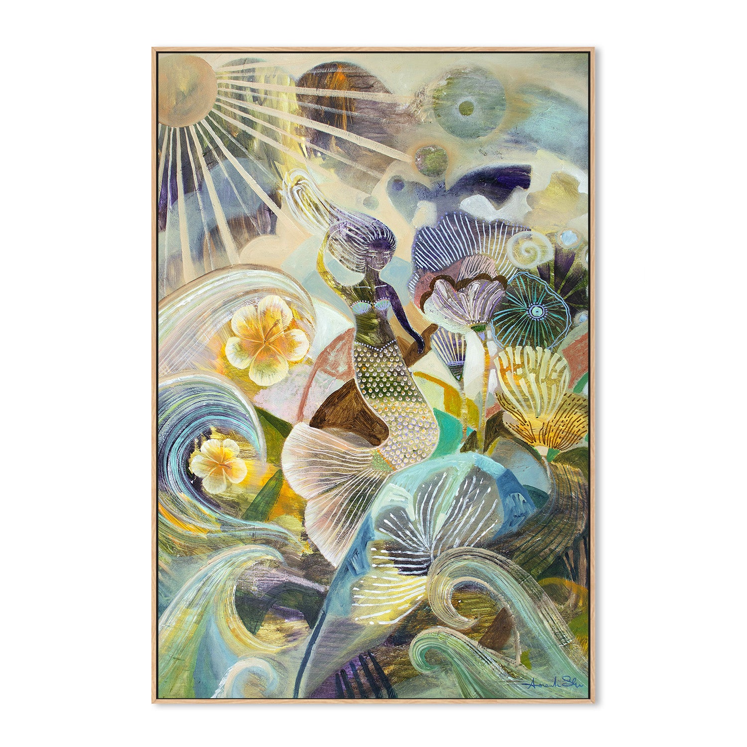 wall-art-print-canvas-poster-framed-Wonderland, Style A-4