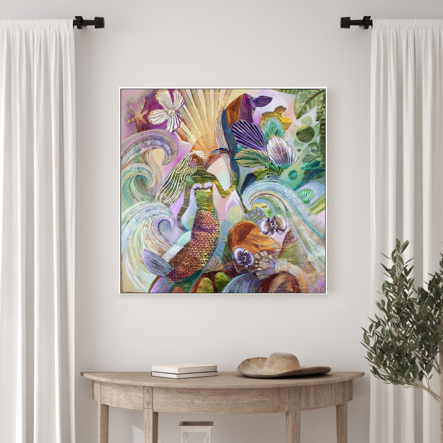 wall-art-print-canvas-poster-framed-Wonderland, Style B-2