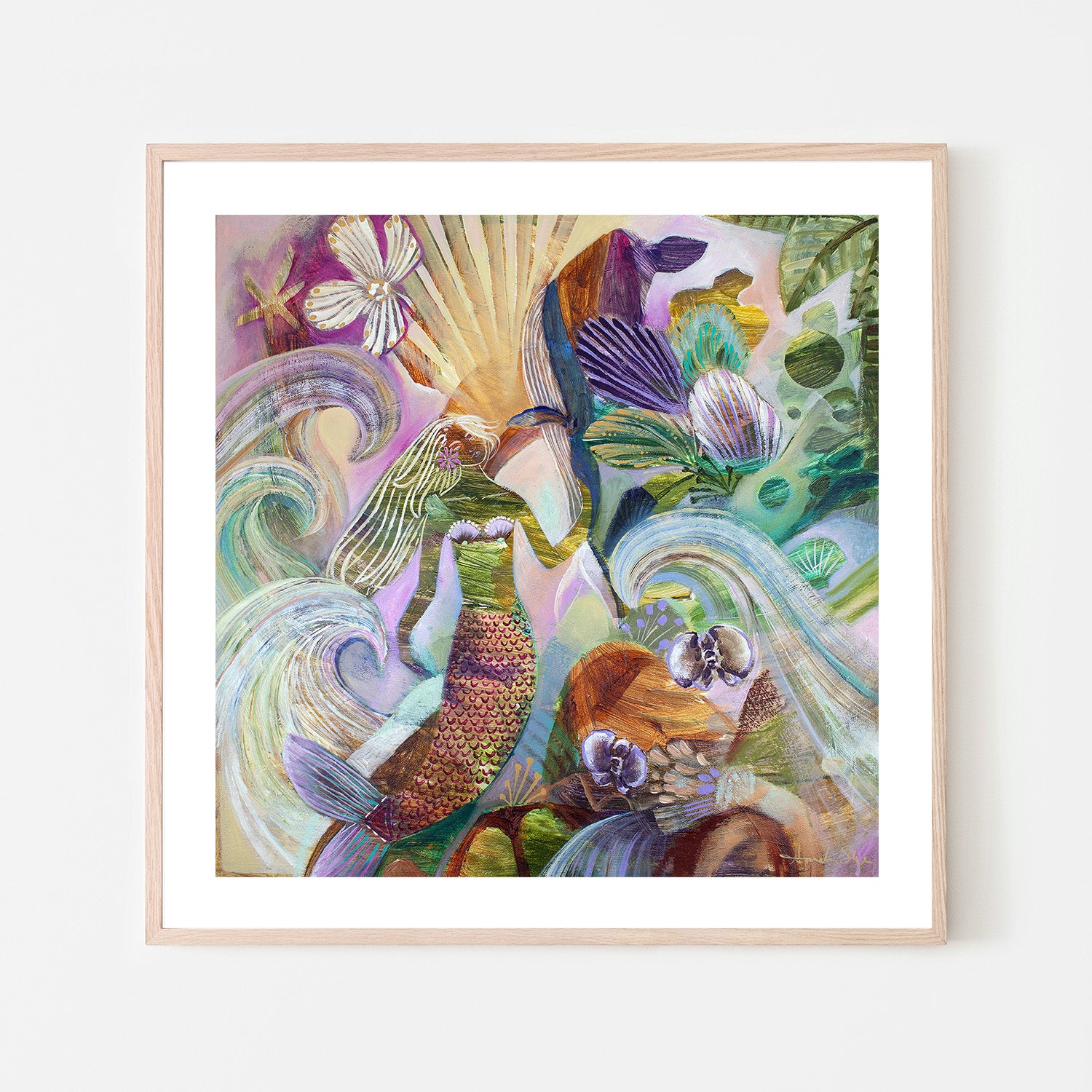 wall-art-print-canvas-poster-framed-Wonderland, Style B-6