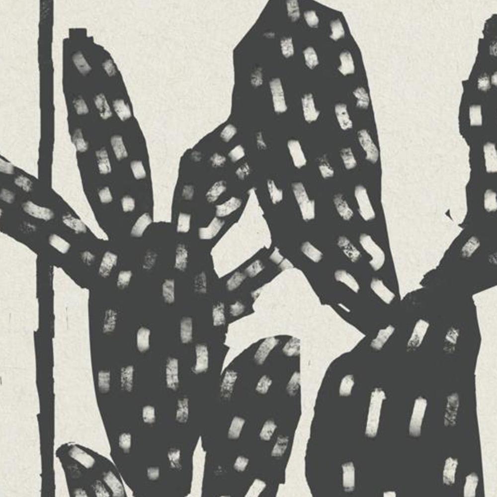 wall-art-print-canvas-poster-framed-Woodcut Cactus, Style A & B, Set Of 2-11