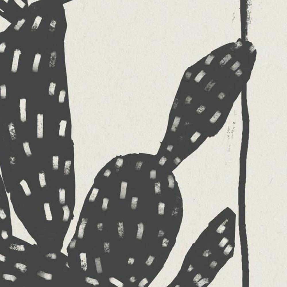 wall-art-print-canvas-poster-framed-Woodcut Cactus, Style A & B, Set Of 2-14