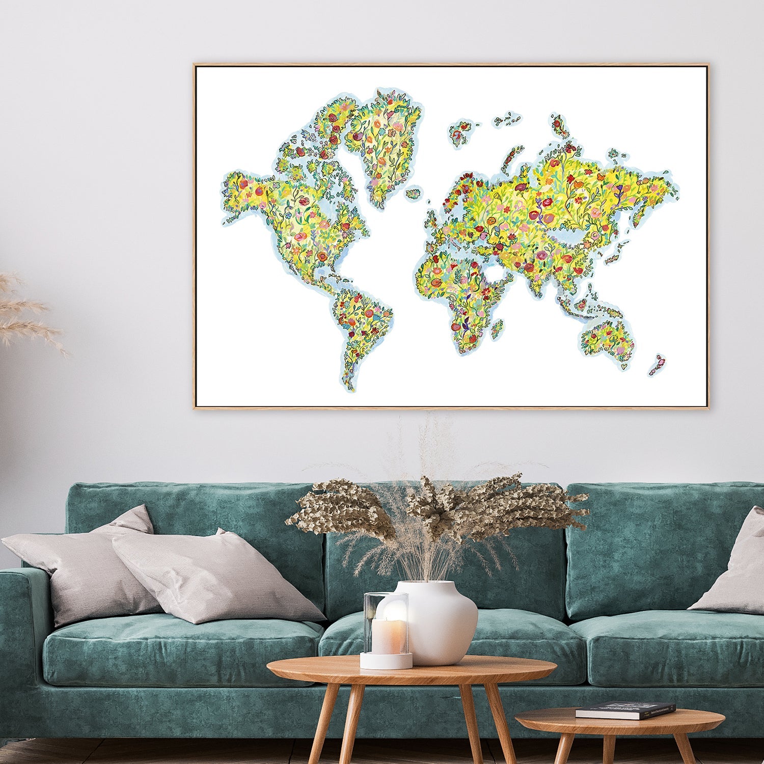 wall-art-print-canvas-poster-framed-World Flower , By CJ Swanson-2