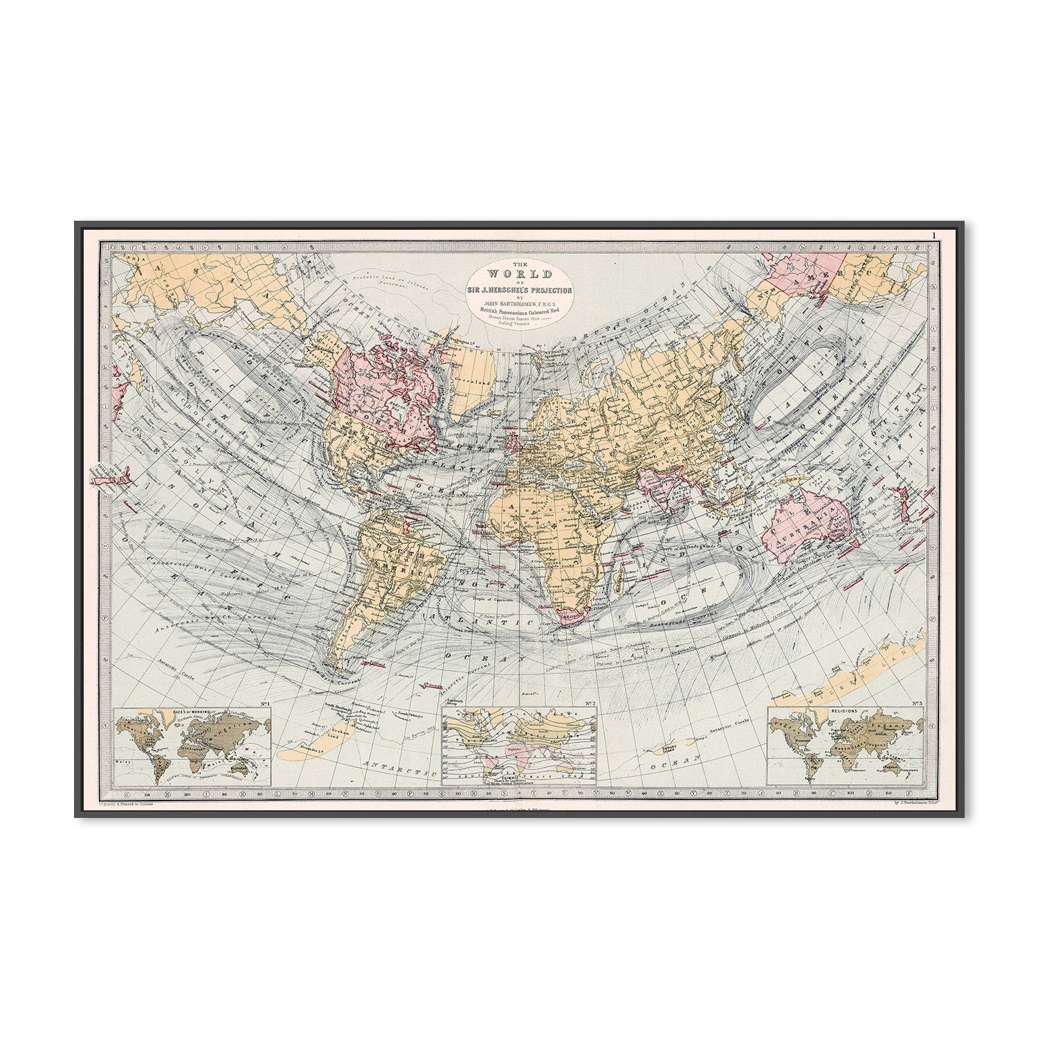 wall-art-print-canvas-poster-framed-World Map , By Adam Shaw-3