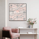 wall-art-print-canvas-poster-framed-Worm Dreaming, Pink Tones, By Khatija Possum , By Khatija Possum-GIOIA-WALL-ART