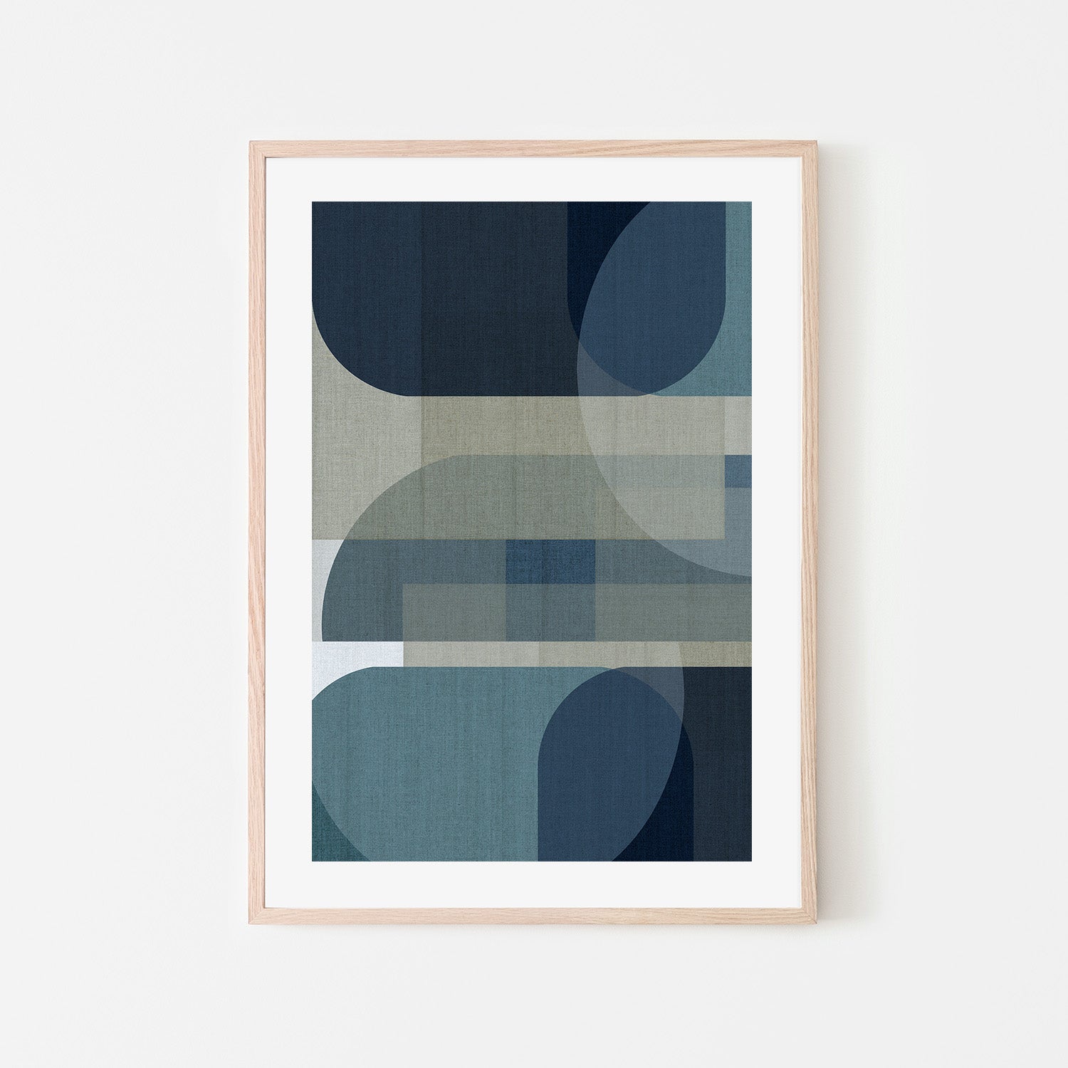 wall-art-print-canvas-poster-framed-Woven Blue Layers, Style C-6