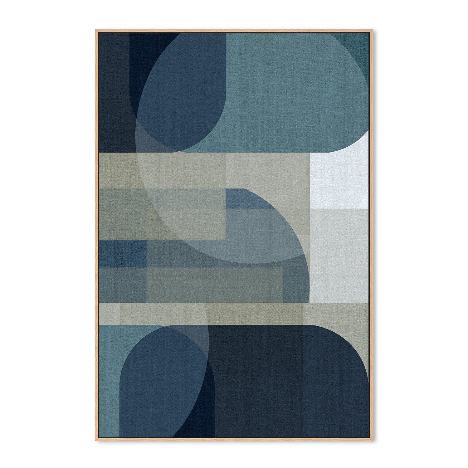 wall-art-print-canvas-poster-framed-Woven Blue Layers, Style D-4