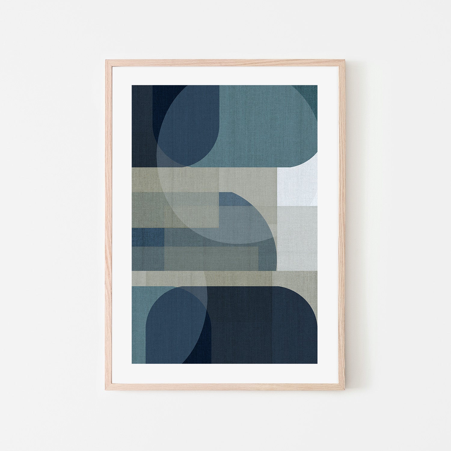 wall-art-print-canvas-poster-framed-Woven Blue Layers, Style D-6