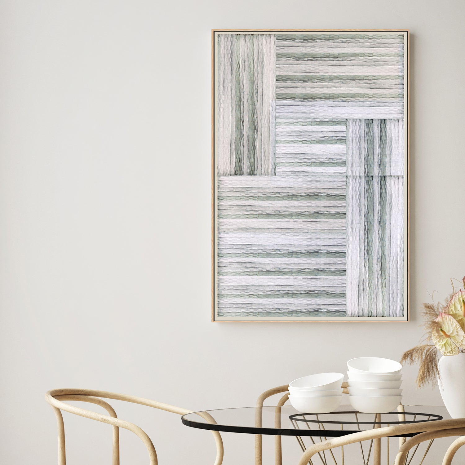 wall-art-print-canvas-poster-framed-Woven Graph, Style A-2