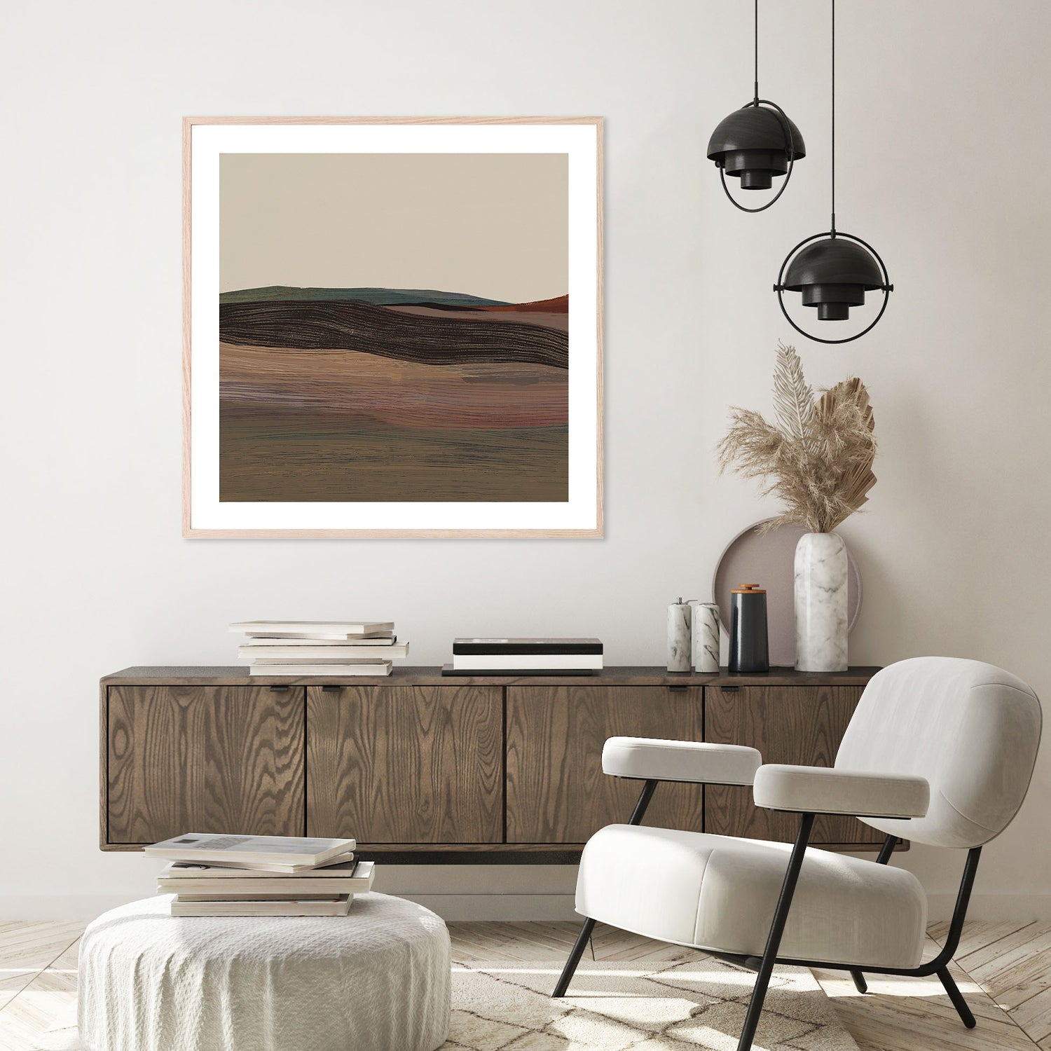 wall-art-print-canvas-poster-framed-Woven Plain, Style A-9