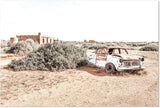 wall-art-print-canvas-poster-framed-Wrecked Car In South Australian Outback-by-Gioia Wall Art-Gioia Wall Art