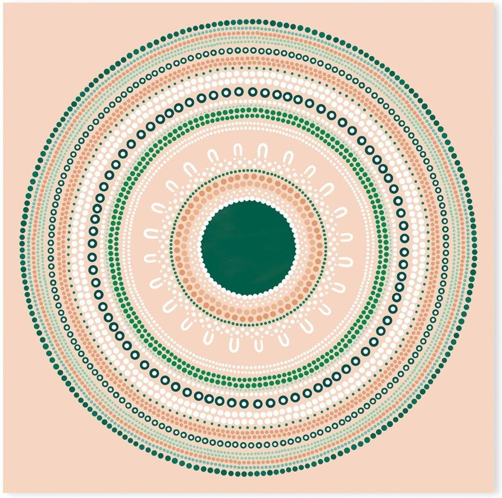 wall-art-print-canvas-poster-framed-Yarning Circle Gathering, Green, Style B-by-Sherri Cummins-Gioia Wall Art