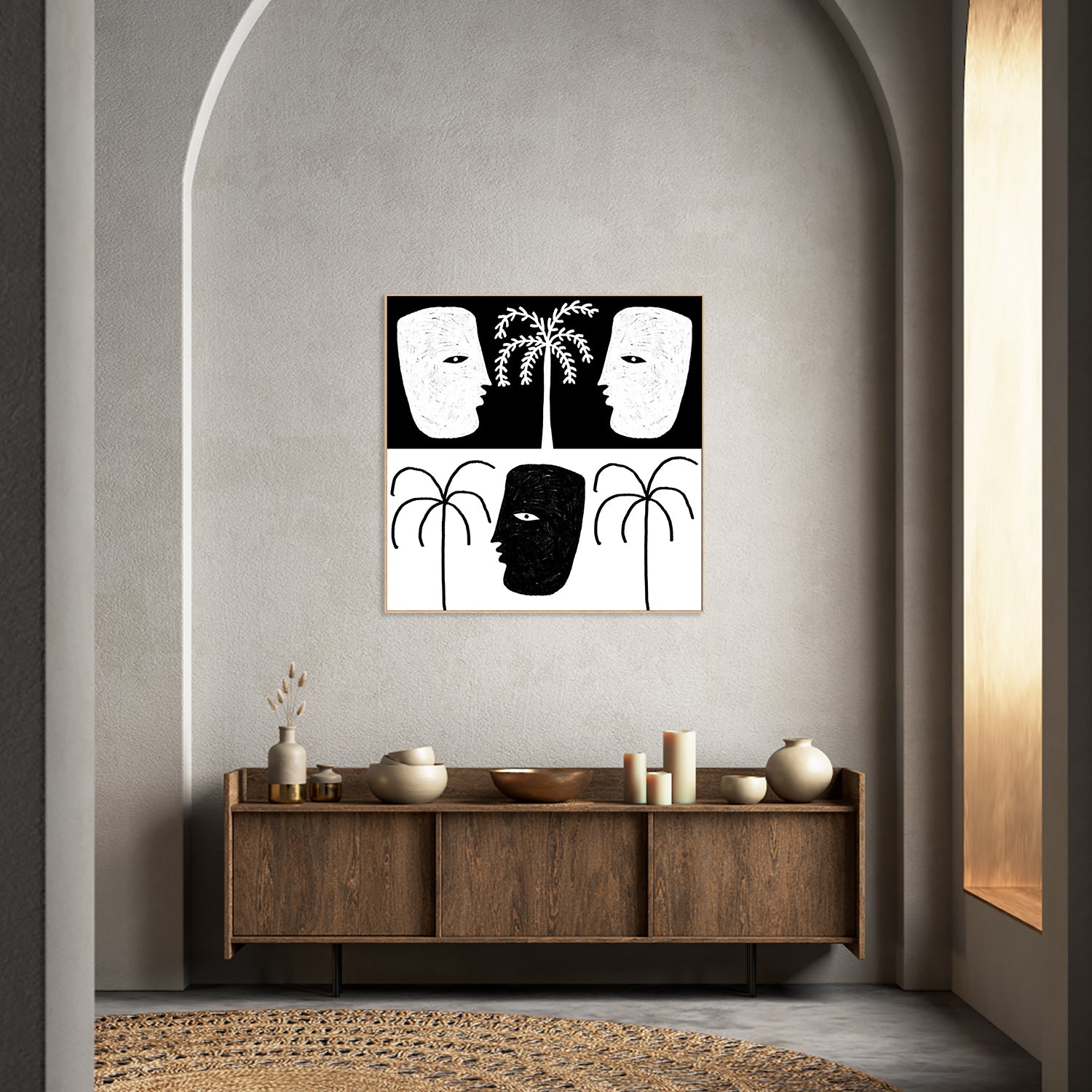 wall-art-print-canvas-poster-framed-Yearning, Style A-8