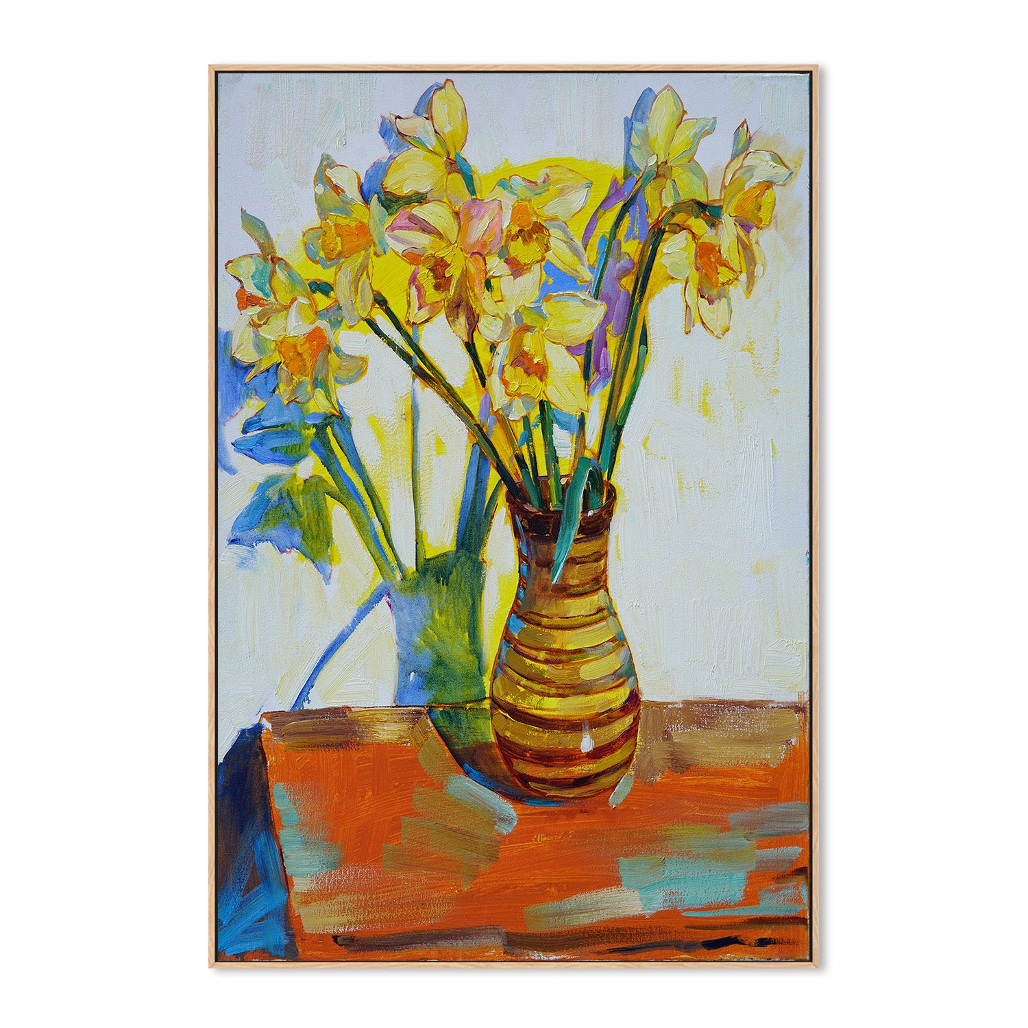 wall-art-print-canvas-poster-framed-Yellow daffodils-4