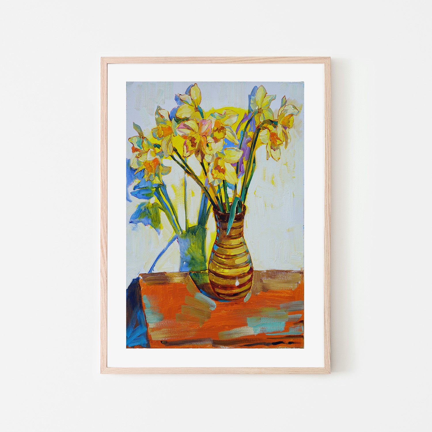 wall-art-print-canvas-poster-framed-Yellow daffodils-6
