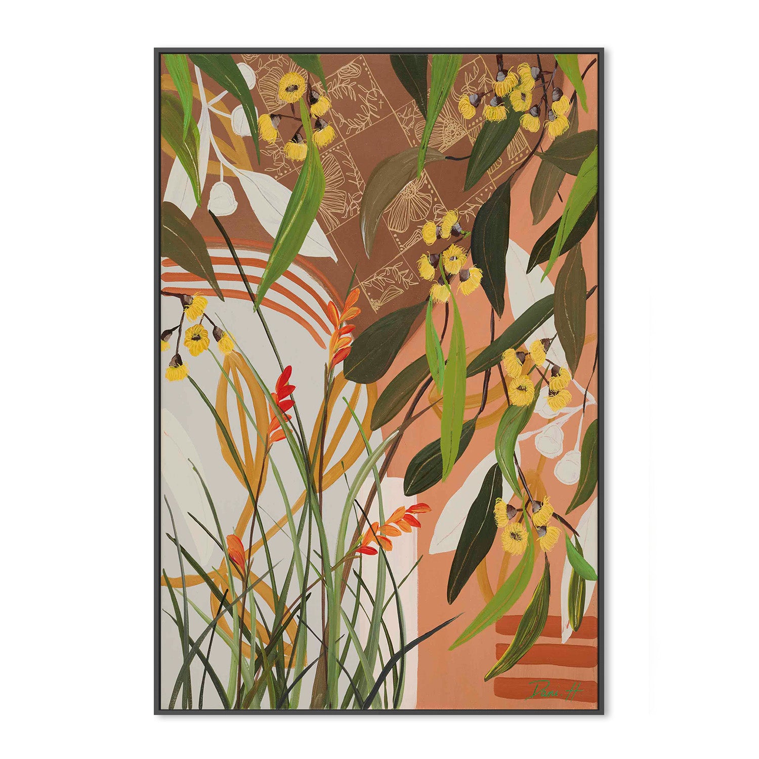 wall-art-print-canvas-poster-framed-Yellow Gums-3