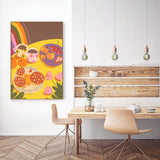 wall-art-print-canvas-poster-framed-Yellow Table , By Gigi Rosado-GIOIA-WALL-ART