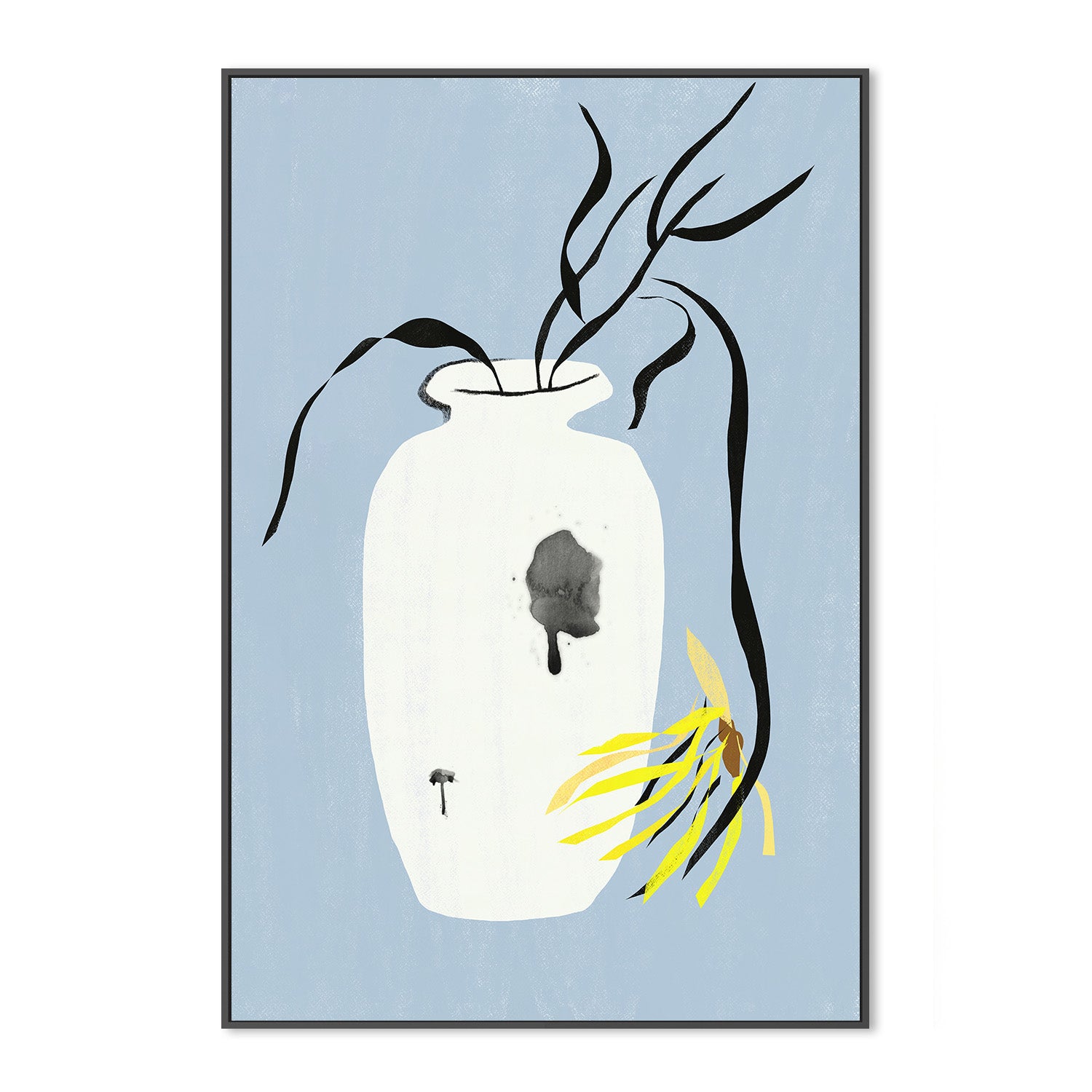 wall-art-print-canvas-poster-framed-Yellow wilt-3