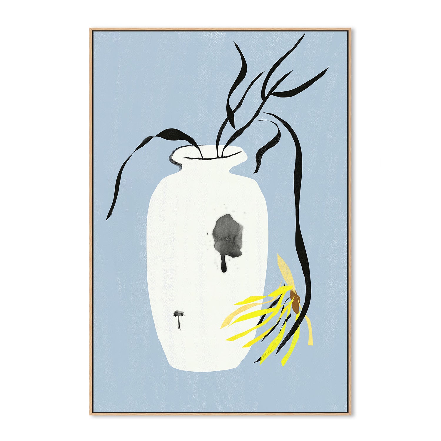 wall-art-print-canvas-poster-framed-Yellow wilt-4