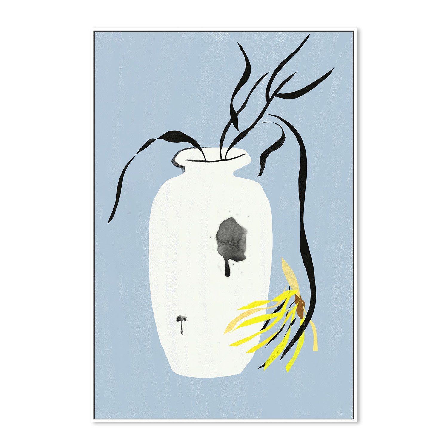 wall-art-print-canvas-poster-framed-Yellow wilt-5