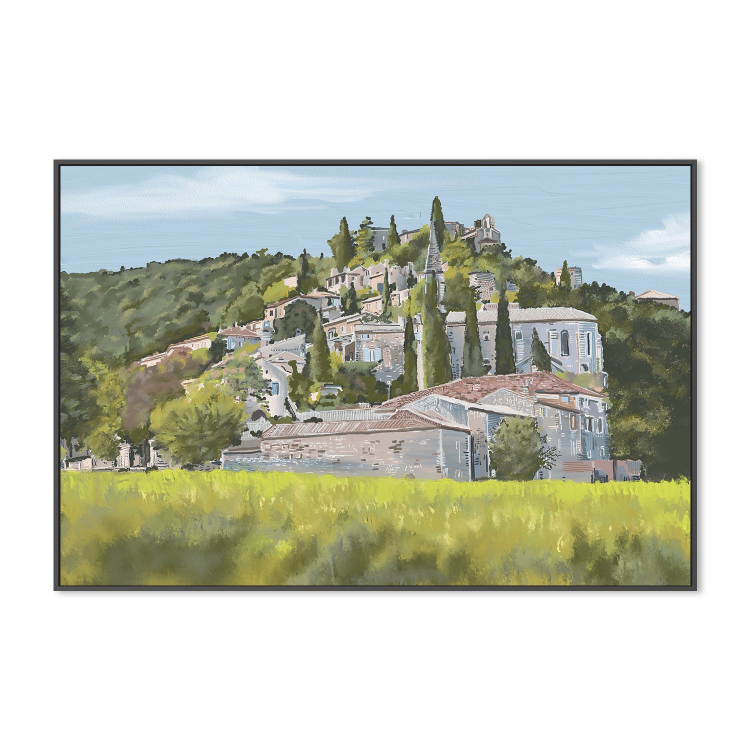 wall-art-print-canvas-poster-framed-“Yes”, La Roque-Sur-Cèze’, France, 2024 , By Jenna Alheit-3