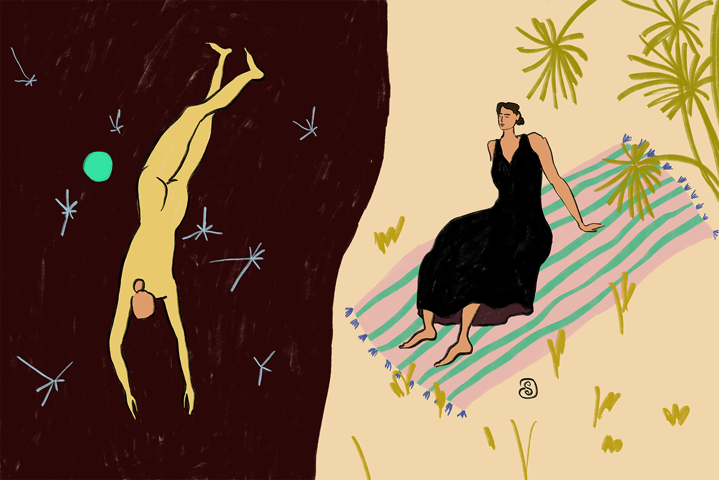 wall-art-print-canvas-poster-framed-Yin And Yang , By Sandra Poliakov-1